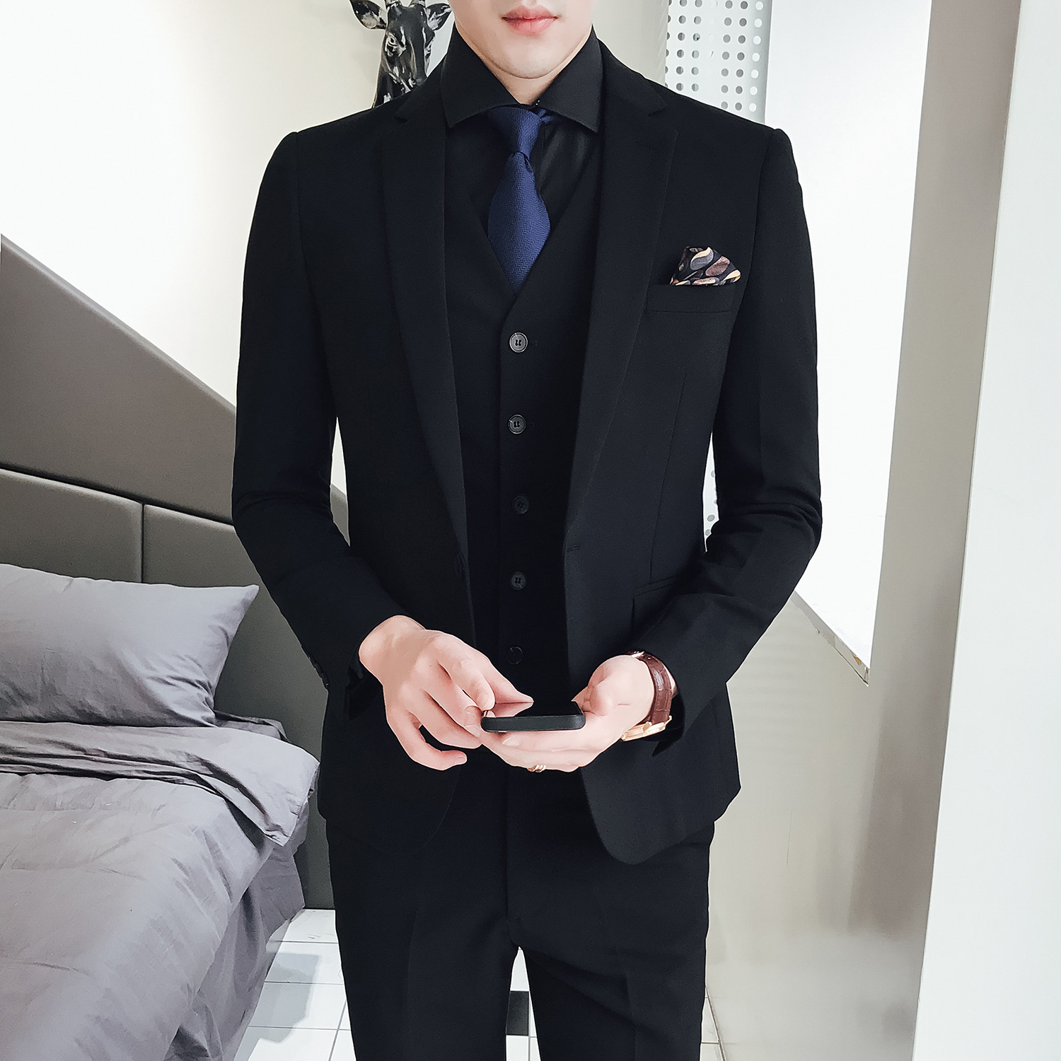 Men'S Formal Wear Not Suit - بدلة رجالية من ثلاث قطع، تصميم