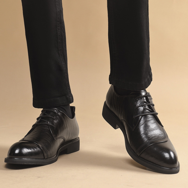 أحذية أكسفورد جلدية بتفاصيل مس - مراجعة Men'S Formal Party Wear Shoes وسعره