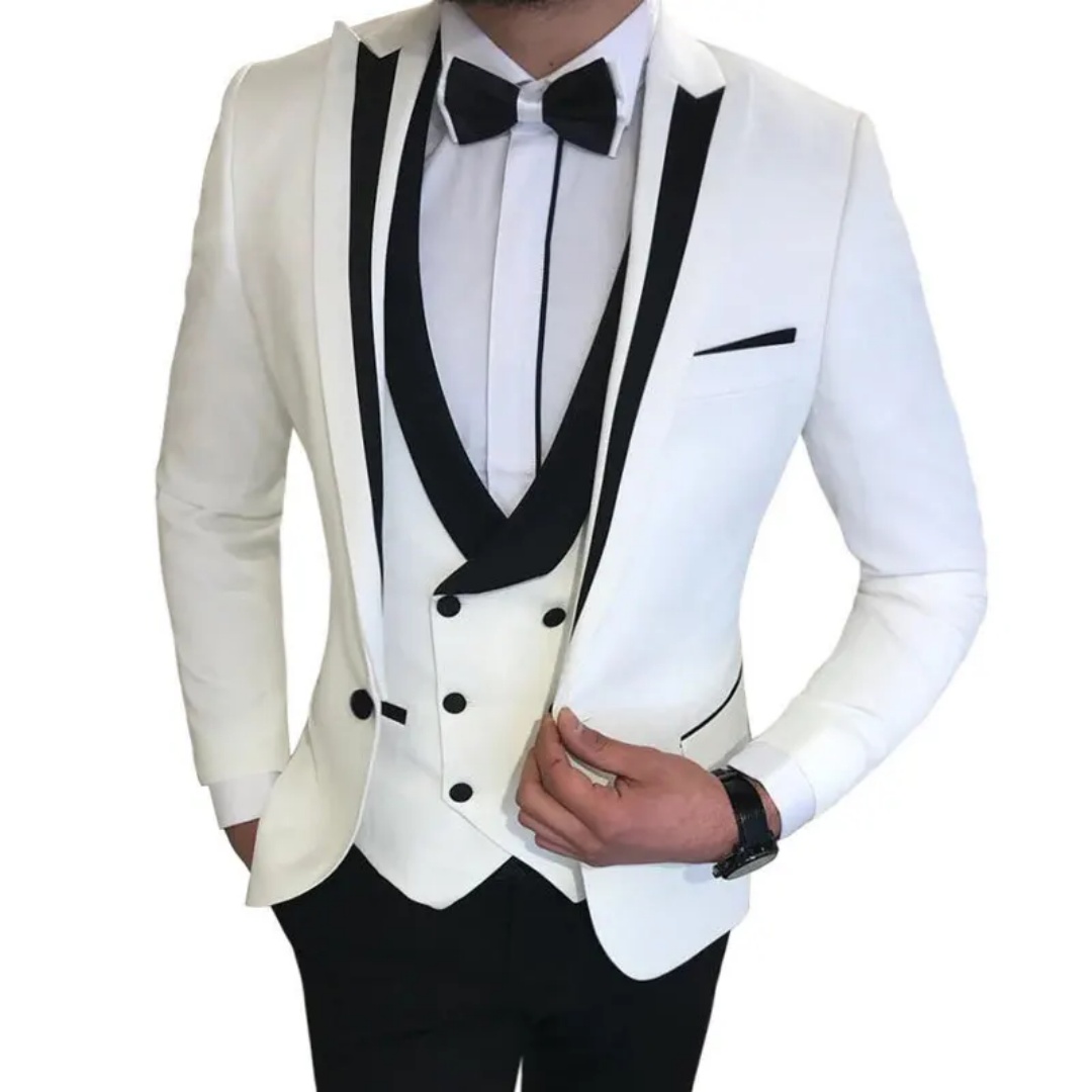 طقم بدلة زفاف رجالي من 3 قطع - - مراجعة Men'S Formal Wear Not Suit وسعره