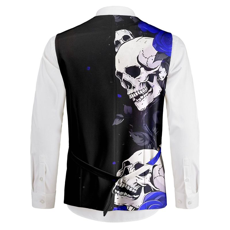 سترة رجالية عصرية بطبعة جمجمة  - مراجعة Men'S Gothic Formal Wear وسعره