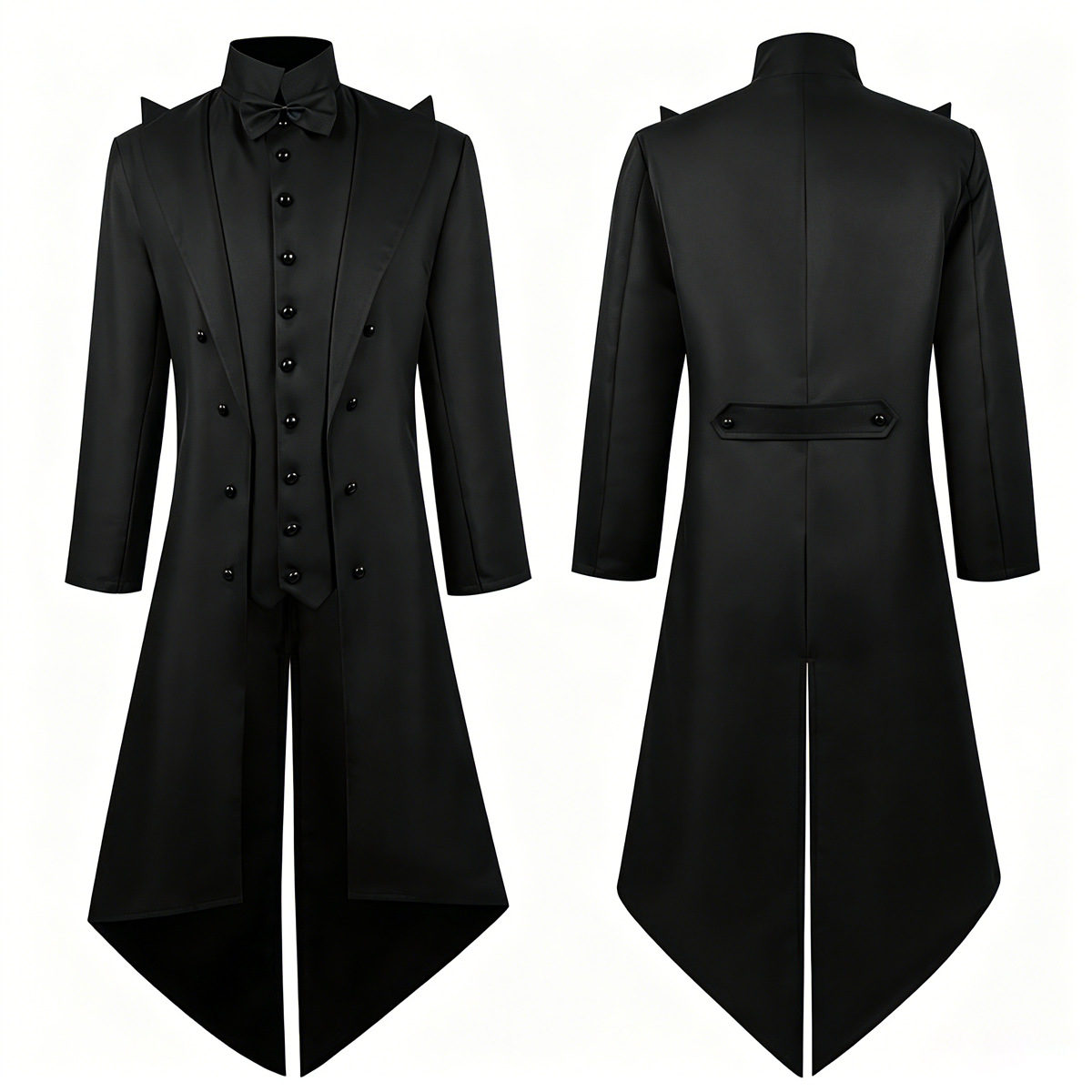 معطف رجالي طويل بتصميم قوطي عت - مراجعة Men'S Gothic Formal Wear وسعره