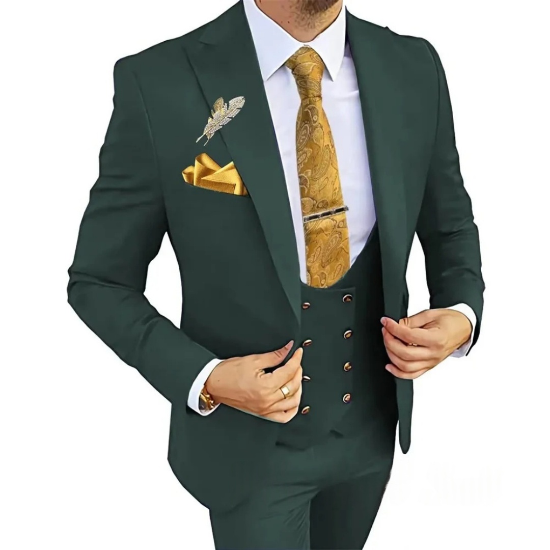 بدلة رجالية من ثلاث قطع بقصة ض - مراجعة Men'S Formal Wear Not Suit وسعره