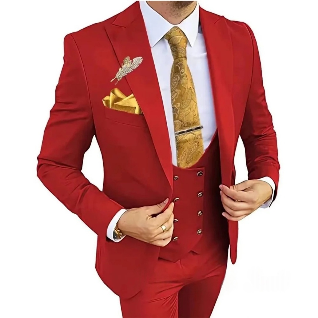 بدلة رجالية من ثلاث قطع بقصة ض - مراجعة Men'S Formal Wear Not Suit وسعره
