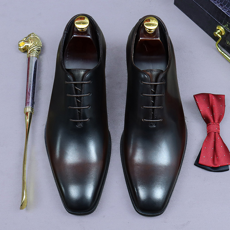 مصمم جلد طبيعي رجالي بالجملة أ - مراجعة Men Formal Wear Office وسعره